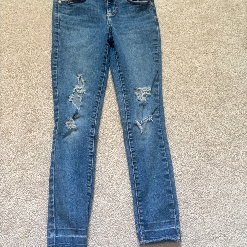 Kids Blue Distressed Jeans